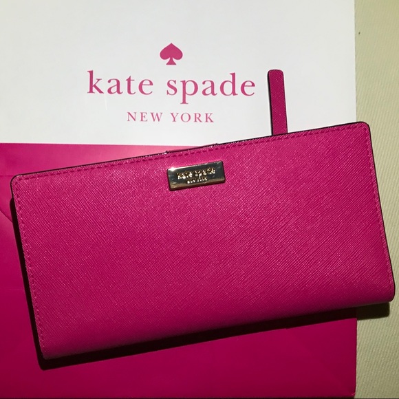 kate spade Handbags - Kate Spade pink Leather wallet